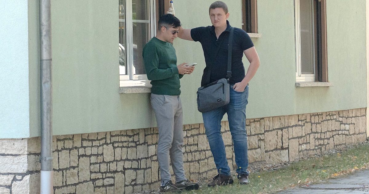 Ahrens und Sellner bei der IFS-Sommerakademie 2022 in Schnellroda (Foto: objektivost-2022, 3./4.9.22)