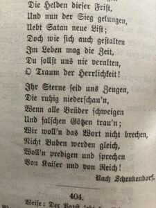 Tübinger Commersbuch 1894: Wenn alle untreu werden (Faksimile © SdR)