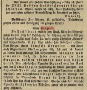Arbeiterzeitung vom 6.2.1909: Eine Prügelei