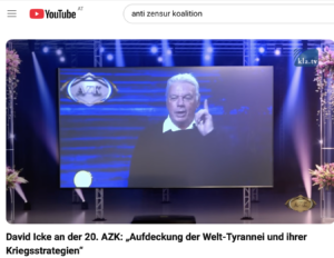 David Icke bei der AZK ((Screenshot YT AZK 10.8.24)