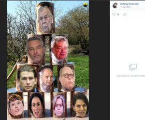 Niederreiter: Dosenschießen mit Politiker*innen (Screenshot VK 14.4.22)
