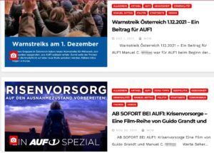Manuel M. mit Beiträgen bei AUF1