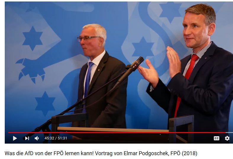 Elmar Podgorschek bei der AfD Thüringen – hier mit Björn Höcke (Screenshot YT AfD-TV)