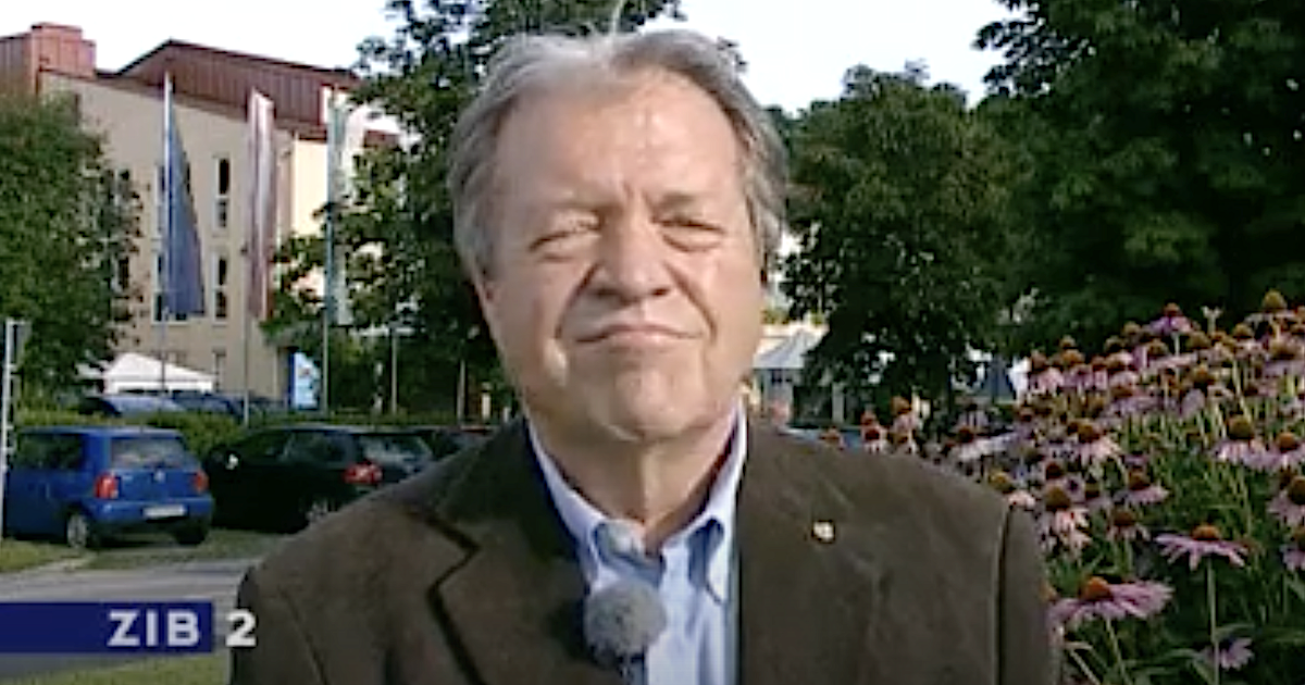 Werner Königshofer in der ZiB2 am 29.7.11 nach seinem Ausschluss aus der FPÖ