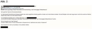 Mailanfrage einer Lehrerin an das Parlament: "Von: xxx Gesendet: Montag, Mai 12, 2025 3:01 PM An: workshop@mentor.at