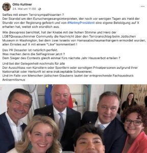 Kuttner über JJ und die Regierung (Screenshot FB 24.5.25)