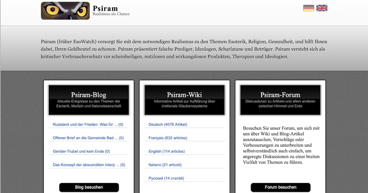 Psiram Startseite