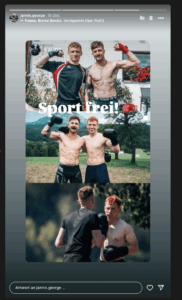 "Sport frei" – Boxkämpfe am IB-Sommerlager (Screenshot Jannis George Insta, 2.9.25)