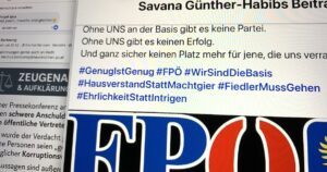 Kritik von der Basis der FPÖ Niederösterreich "Fiedler muss gehen"