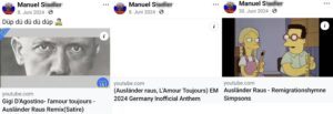 Manuel S.: Drei "Ausländer raus"-Postings alleine im Juni 2024 (Screenshot FB)