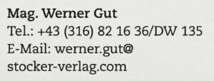 Werner Gut alias Nils Wegner 2024 im Katalog des Stocker-Verlags
