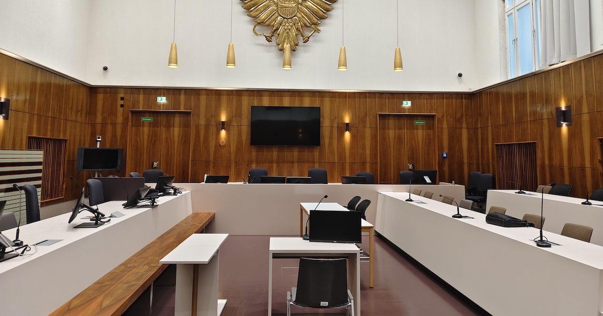 Schwurgerichtssaal Landesgericht Graz (Foto: Tristan Ammerer)