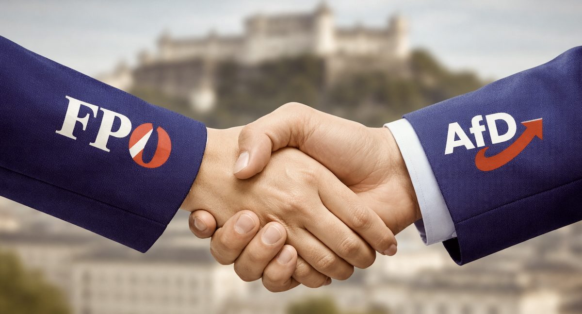 FPÖ & AfD Sachsen-Anhalt in Salzburg (Symbolfoto, KI-generiert)