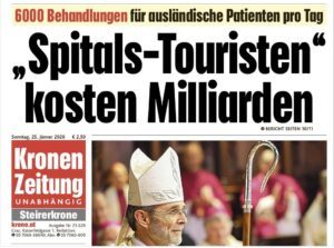 "Krone" hetzt mit Fake-Zahlen (Screenshot 25.1.26)