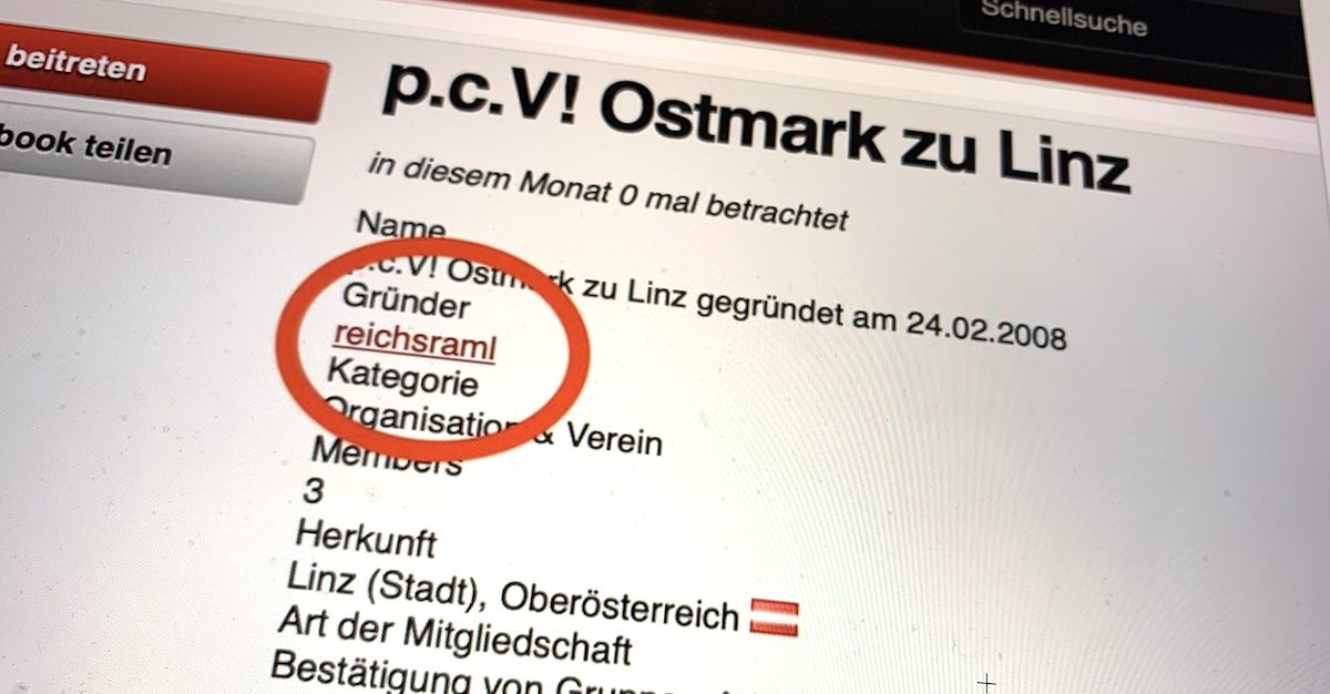 Michael Raml aka "reichsraml" einst auf "Szene 1"