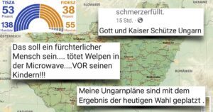 Ungarn-Wahl Reaktionen (Karte: commons.wikimedia, Ikonact)