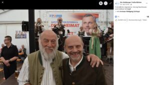 Die FPÖ Salzburg bezeichnet Herwig Nachtmann als "freiheitliches Urgestein" (Screenshot FB 30.4.26)