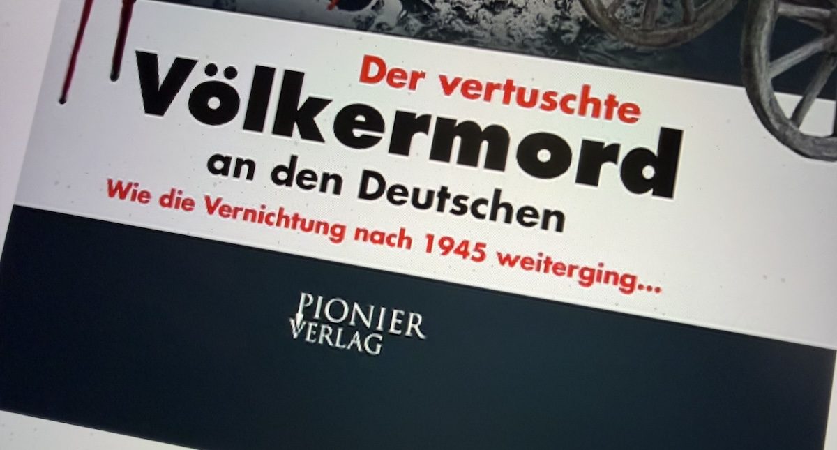 Kandil, Resinger "der vertuschte Völkermord an den Deutschen" im Pionier-Verlag des Stefan Magnet