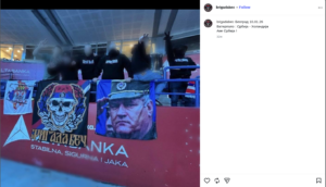 Screenshot vom Social Media Auftritt der Brigada Beč. (Quelle: TG, 11.1.26)