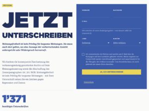 Auch Solidaritätsbekundungen in Form einer Petition bleiben sehr zurückhaltend.