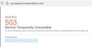 The European Conservative: Service Temporarily Unavailable