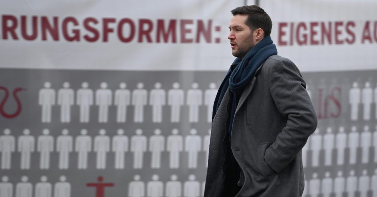 Fabian Walch bei den "Studientagen" in Schnellroda (Foto: recherche-nord, 25.1.25)