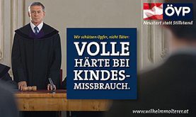 FPÖ-Plakat: Volle Härte bei Kindesmissbrauch