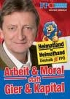 FPÖ-Plakat: Heimatland in Heimathand