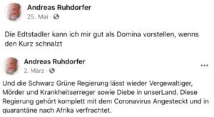 Andreas Ruhdorfer zu Edtstadler und Regierung