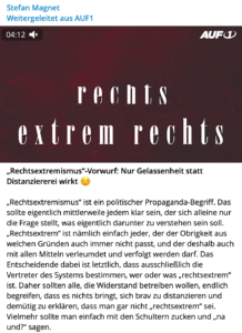 AUF1/Magnet: keine Distanz zum Rechtsextremismus