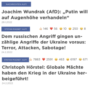 der Putin-Fan Stefan Magnet mit AUF1 positioniert sich prorussisch