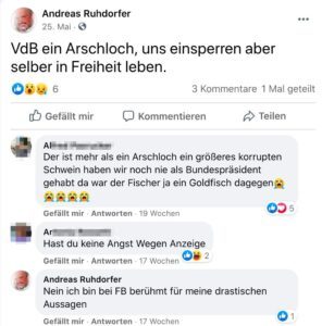 Andreas Ruhdorfer über VDB - samt Like für ersten Kommentar (von A.P.)