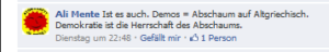 Ali Mente alias Wolfgang L.: "Demokratie ist die Herrschaft des Abschaums."