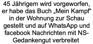 Zusammenfassung der Anklage gegen T. lt. Verhandlungskalender LG Innsbruck