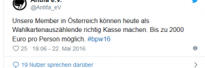 Antifa zu Wahlkarten (Achtung: Satire!)