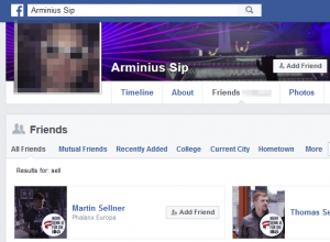 Identitäre Kader die in die Freundesliste des Armin Sippel aka Arminius Sip auf Facebook reingerutscht sind.