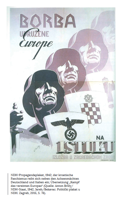 NHD-Propagandaplakat (aus der Broschüre "Mythos Bleiburg")