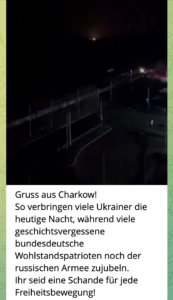 Ex-NPD-Funktionär Tobias Schulz alias Baldur Landogart: "während viele geschichtsvergessene bundesdeutsche Wohlstandspatrioten noch der russischen Armee zujubeln"