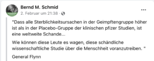 Bernd Schmid betätigt sich als Schwurbler