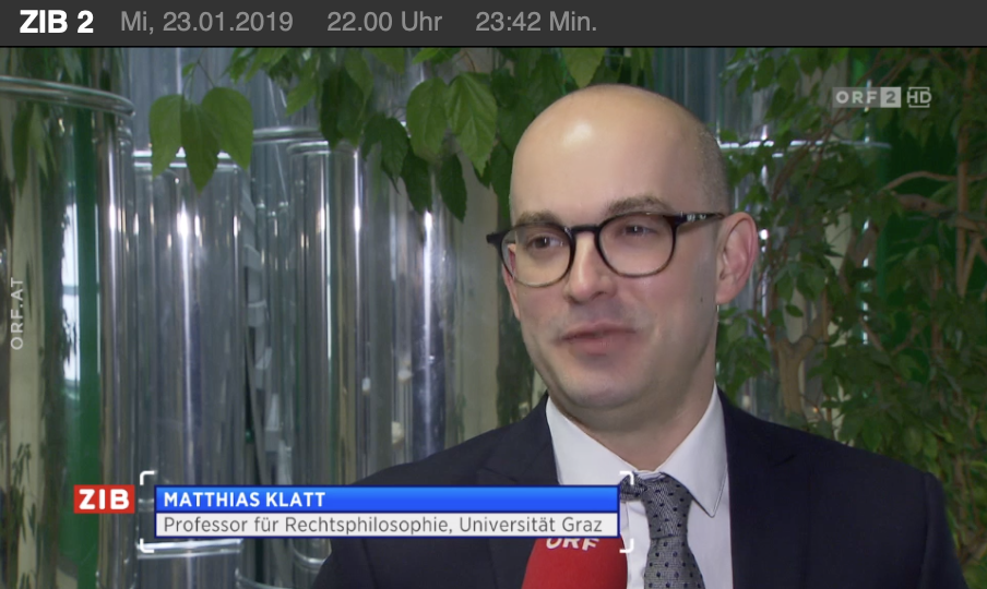 Matthias Klatt (Screenshot ZiB 2, 23.1.19)