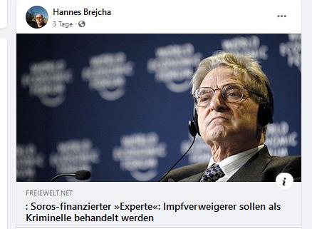 Brejcha teilt antisemitischen Artikel zu Soros