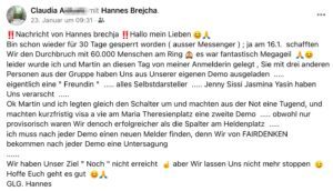 Brejcha fühlt sich von Jenny gelegt