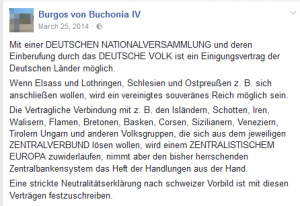 Burghard Bangert, alias Burgos von Buchonias, erklärt wie das mit der Staatenneugründung funktionieren soll...