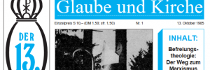 Ausgabe 1 von "Der 13.", 1985