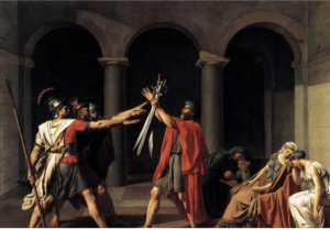 "Der Schwur der Horatier" von Jacques-Louis David, 1784 (Wikipedia)