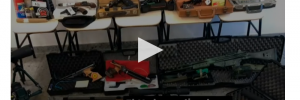 Die beim Verdächtigen S. gefundenen Waffen