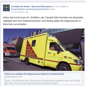 Europäische Aktion mit Ebola-Demagogie auf Facebook