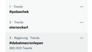 Eiernockerl-Tweets trenden am 20.4. auf Twitter