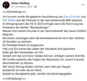 "Eilmeldung" von Riefling zu Müllers