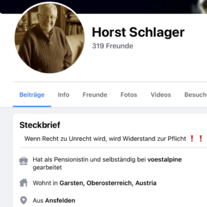 FB-Profil "Horst Schlager"
